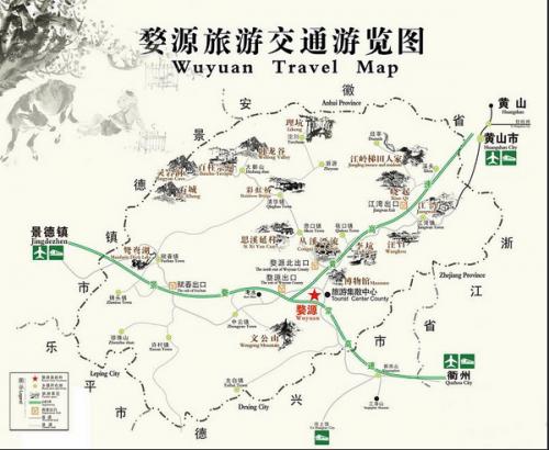 婺源旅游线路图-婺源旅游线路图高清