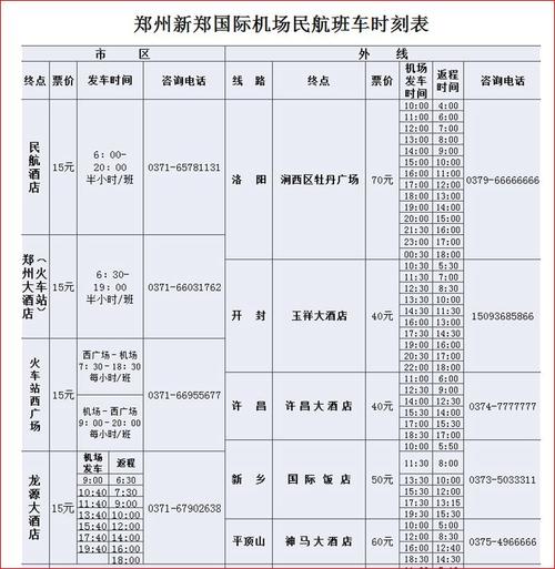 新郑机场附近有大巴车吗-新郑机场附近有大巴车吗多少钱